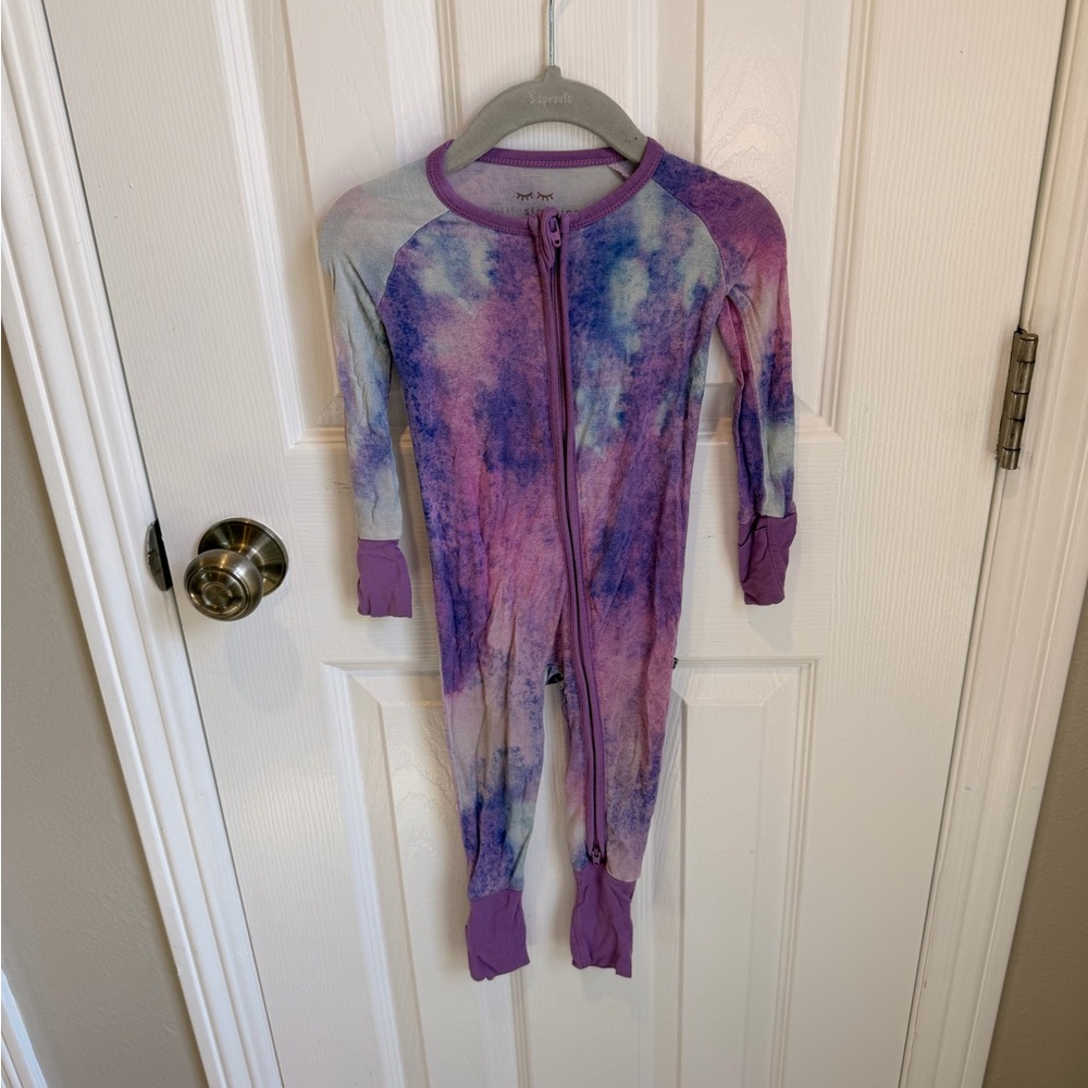 Little Sleepies Multicolor Tie-Dye Kids Footie